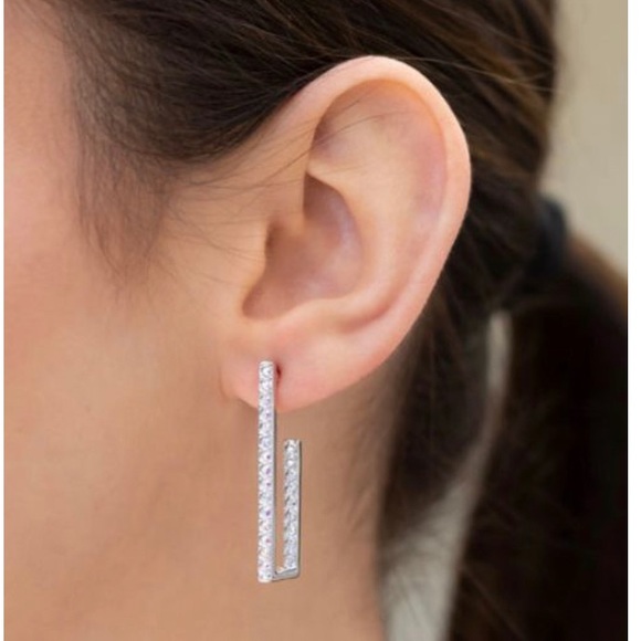 Touchstone Crystal Around the Corner Earrings! - Picture 2 of 2